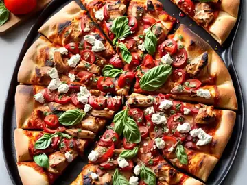Barbeque Chicken Grilled Pizza