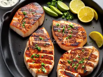 Barbeque Halibut Steaks