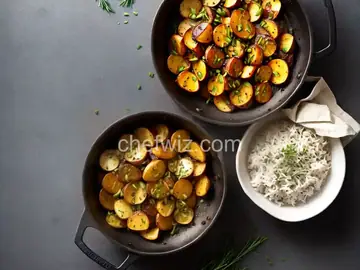Barbequed Potato and Garlic Scape Packets