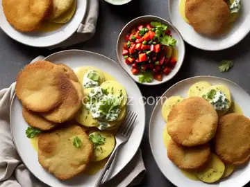 Barb's Fried Green Tomatoes with Zesty Sauce
