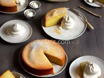 Basbousa Bel Ashta (Semolina Cake With Ashta Cream Filling)