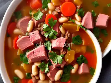 Basic Ham and Bean Soup