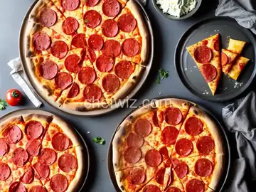 Basic Pepperoni Pizza and Four Cheese Pizza