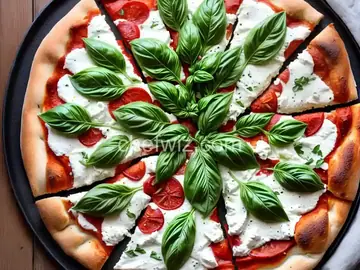 Basil Goat Cheese Pizza