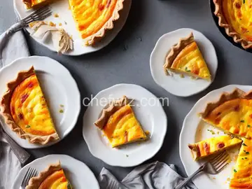 Becky's Healthier Ham and Cheese Quiche