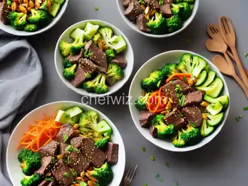 Beef & Broccoli Buddha Bowls