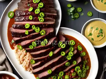 Beef Brisket with Chipotle Tomatillo Sauce