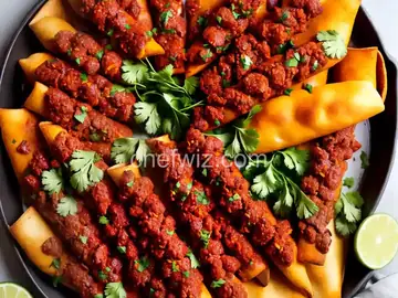 Beef, Chorizo, and Chile Flautas