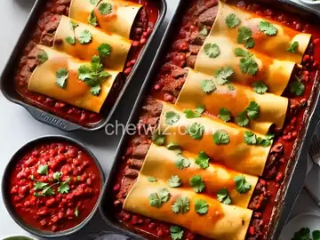 Beef Enchiladas with Homemade Sauce