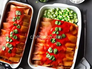 Beef Enchiladas with Spicy Red Sauce