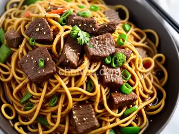Beef Lo Mein Noodles