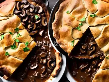 Beef, Mushroom, and Guinness Pie