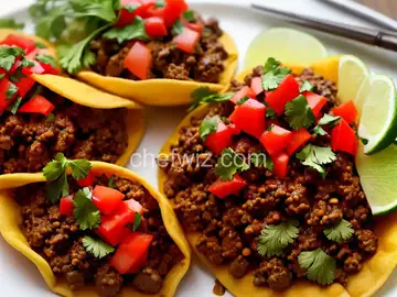 Beef Picadillo Puffy Tacos