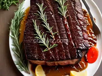 Beef Rib Roast with Garlic and Rosemary