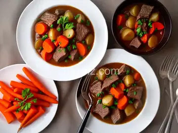 Beef Stew with Potatoes and Carrots