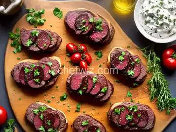 Beef Tenderloin Crostini