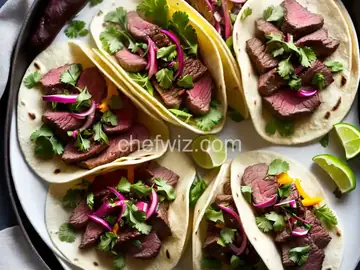 Beef Tenderloin and Pickled Onion Tacos Recipe