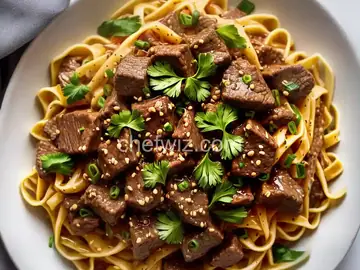 Beef Tips and Noodles