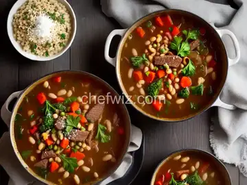 Beef and Cannellini Bean Minestrone