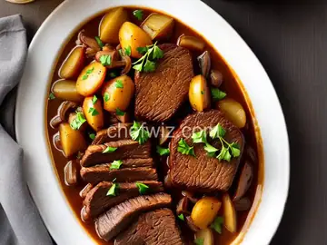 Beer-Braised Chuck Roast and Onions