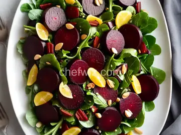 Beet Salad with Mixed Greens