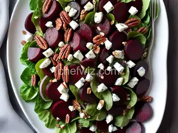 Beet Salad with Pecans and Blue Cheese
