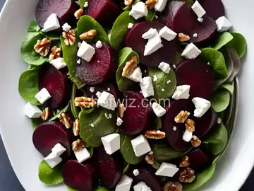 Beet Salad with Walnuts and Goat Cheese