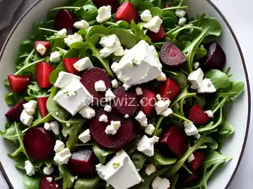 Beet and Goat Cheese Arugula Salad