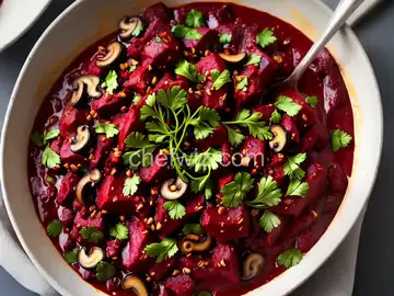 Beet and Mushroom Miso Ragù
