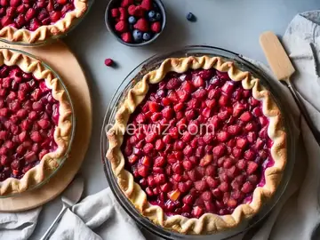 Berry Rhubarb Pie