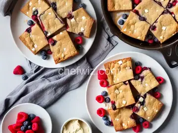 Berry and White Chocolate Blondies