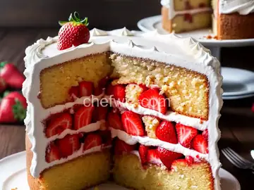 Best Strawberry Cake from Scratch