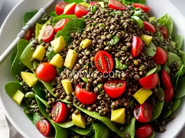 Big Green Lentil Salad