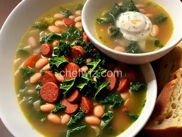 Big Ray's White Bean, Kale, and Kielbasa Soup