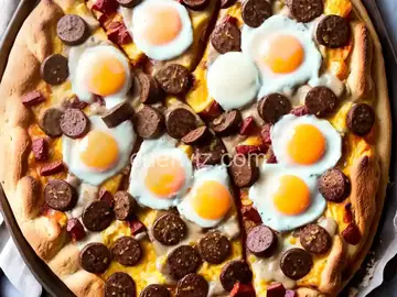 Biscuits and Sausage Gravy Breakfast Pizza