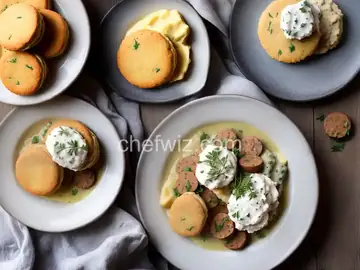 Biscuits with Herb Breakfast Sausage Gravy