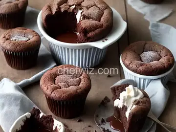 Bittersweet Chocolate Soufflés