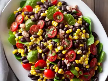 Black Bean, Corn, Tomato, and Shrimp Salad