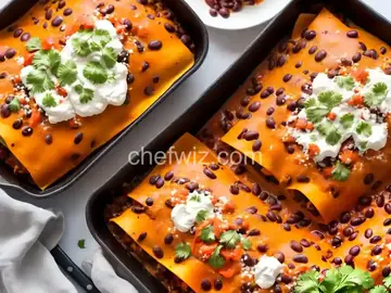 Black Bean Sweet Potato Enchiladas
