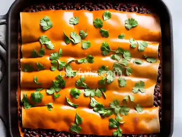 Black Bean and Rice Enchiladas
