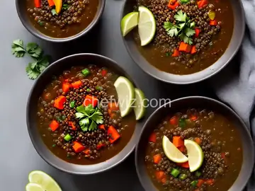 Black Lentil Veggie Soup
