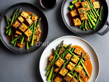 Black Pepper Tofu and Asparagus