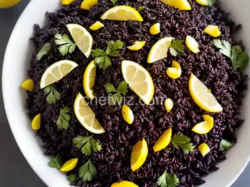 Black Rice Salad with Lemon Vinaigrette