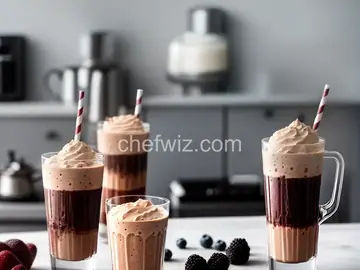 Black and White Frozen Shakes