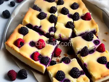 Blackberry Cheesecake Squares