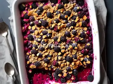 Blackberry Crisp with Frozen Berries