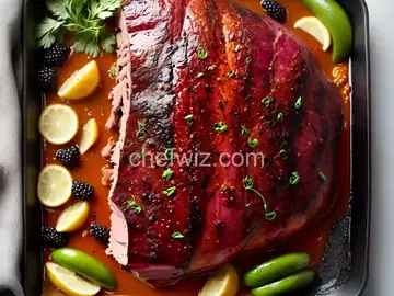 Blackberry Jalapeno Glazed Ham