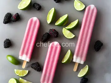 Blackberry-Lime Gin and Tonic Ice Pops