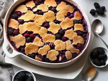 Blackberry-Pear Cobbler