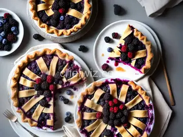 Blackberry and Blueberry Pie